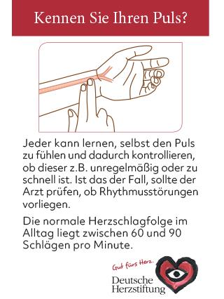 Titelbild der Pulsmesskarte
