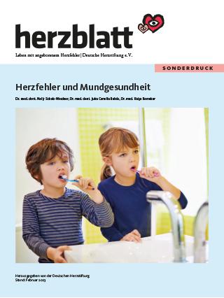 Titelbild des Sonderdrucks Herzfehler und Mundgesundheit