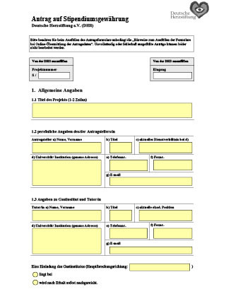 Bild vom Onlineantrag. Bewerben Sie sich jetzt!