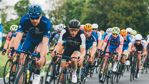 Gruppe von Radfahrern