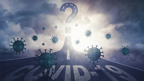 Straße auf der einen Pfeil die richtung anzeigt