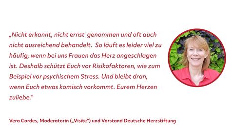 Statement von Vera Cordes zum Aktionstag "Frauenherzen"