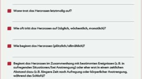 Titelbild der Checkliste Herzrasen