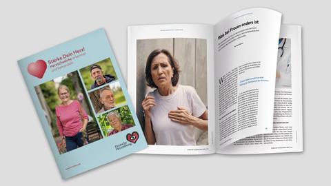 Collage der Herzwochen Broschüre