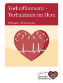 Titelbild der Broschüre Vorhofflimmern: 20 Fragen - 20 Antworten